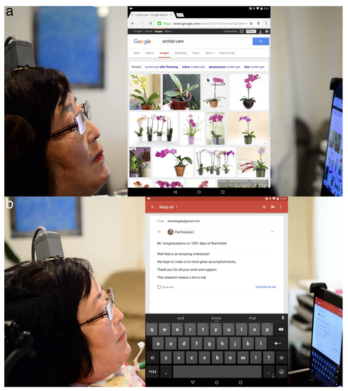 Cortical control of a tablet computer by people with paralysis