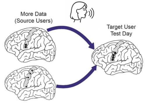 Cross-brain transfer of high-performance intracortical speech and handwriting BCIs