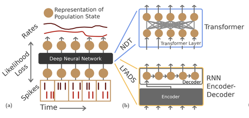 Representation learning for neural population activity with Neural Data Transformers